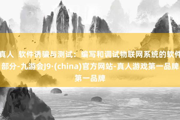 真人  软件诱骗与测试：编写和调试物联网系统的软件部分-九游会J9·(china)官方网站-真人游戏第一品牌