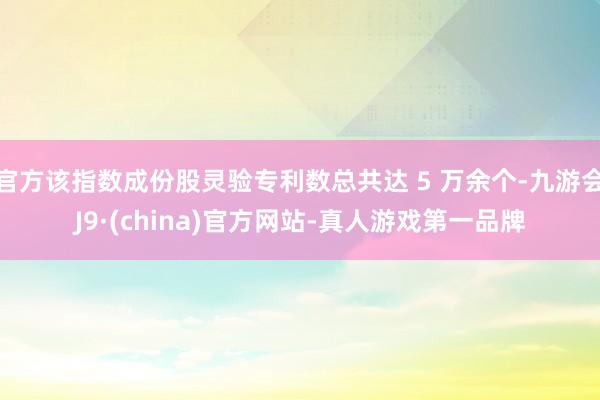 官方该指数成份股灵验专利数总共达 5 万余个-九游会J9·(china)官方网站-真人游戏第一品牌