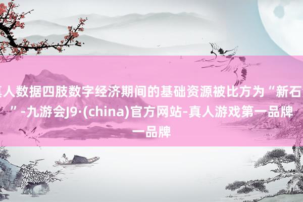 真人数据四肢数字经济期间的基础资源被比方为“新石油”-九游会J9·(china)官方网站-真人游戏第一品牌